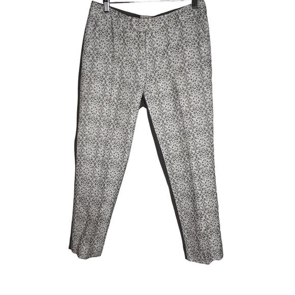 Nwt Size 8 Anthropologie Elevenses Lace Front Crop Pant - Picture 2 of 16